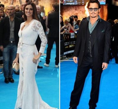 Penelope Cruz si Johnny Depp, asaltati de fani la Londra, la premiera Piratii din Caraibe 4!