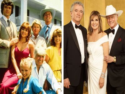 Bobby, J.R. si Sue Ellen la 34 de ani de cand s-a lansat Dallas. Patrick Duffy, Linda Gray si Larry Hagman au ridicat sala in picioare la premiile SAG
