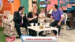 Viorica din Clejani face plaja cu rochie lunga 