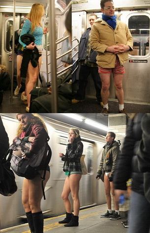 10 ianuarie,  Ziua fara pantaloni ! Vezi cum s-au distrat londonezii la metrou! VIDEO