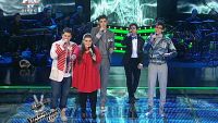 Marius Moga, face show alaturi de cei 4 concurenti ai sai – Vocea Romaniei 09.12.2011