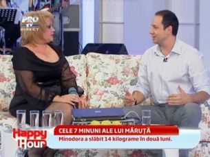 Minodora a plans de fericire cand a vazut cat a slabit! Artista a imbracat o rochie dupa 14 ani in care n-a purtat