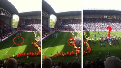 This is SPARTA!! Cel mai mare razboinic din tribuna se bate cu 1000 de suporteri. Vezi cum scapa: