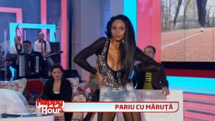 Laurette, dans provocator dupa ce a pierdut un pariu. Vezi cum s-a descurcat frumoasa mulatra: VIDEO