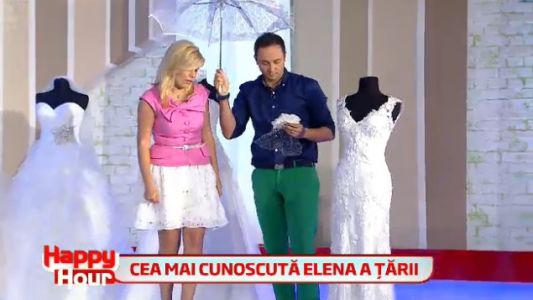 Elena Udrea alege o rochie de mireasa | Happy Hour