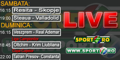Eveniment: sambata si duminica 5 meciuri de handbal LIVE pe www.sport.ro!