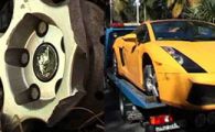 VIDEO Benzema a intrat cu un Lamborghini intr-un zid de beton!