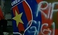 Fanii Stelei au scris pe autocarul echipei RIP&nbsp;Gigi&nbsp;Becali!