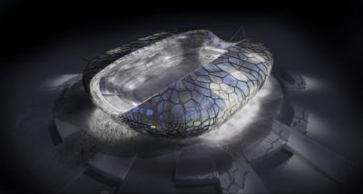 FOTO! Stadionul cu "PIELE" cristalina se face in Rusia langa Dan Petrescu!