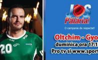 Jucatorii nationalei masculine alaturi de fetele de la Oltchim: "Va vrem in finala!"