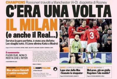 A murit MILAN? Gazzetta dello Sport: "Once upon a time AC Milan"
