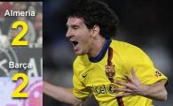 VIDEO Messi, salvatorul Barcelonei: Almeria 2-2 Barcelona!