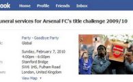 Bye bye titlu! Fanii lui&nbsp;Chelsea au inmormantat pe Facebook sperantele lui Arsenal la titlu!