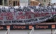 VIDEO:&nbsp;Dinamovistii in strada cu mesaje anti Turcu, Borcea si&nbsp;Badea!