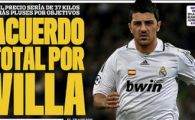 David Villa la Real Madrid pentru 38 de milioane de euro? Are sanse Real la Liga cu Kaka si Villa?