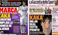 Perez si Berlusconi au batut palma: KAKA este cu 10 milioane mai ieftin decat Zidane!