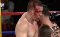 VIDEO: Cu arcada sparta si "ajutat" de arbitri, Ostojic castiga cu Golescu