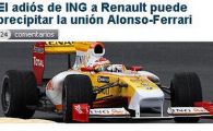 Asta da criza! ING se retrage de la Renault si grabeste plecarea lui Alonso la Ferrari!