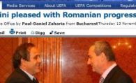 UEFA.com: "Platini lauda progresele Romaniei!"