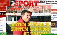 ProSport / Borcea: "Batem Steaua si luam titlul"