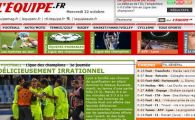 L'Equipe: "Lyon a plecat perplexa din Ghencea, dupa un meci irational de delicios!"