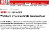 Bild: "Brazilianul Grafite o trimite pe Wolfsburg in Grupele UEFA"