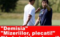 Fanii Rapidului:"Mizeriilor plecati, "Demisia", "Sa plece mercenarii!"