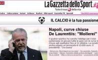 Napoli va juca fara suporteri in peluze pana la 31 octombrie! 