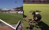 
	VIDEO Cum sa sabotezi un stadion! 80 de MASCATI au SAPAT gazonul ca sa impiedice un meci!
