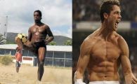 
	Cine are cel mai tare abdomen: Ronaldinho sau Cristiano Ronaldo?
