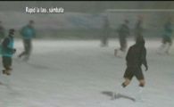 
	VIDEO / Vaslui - Rapid este in PERICOL! Rapidistii s-au antrenat in frig si zapada:

