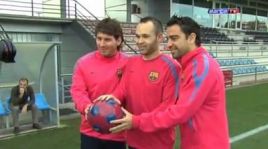 VIDEO / Messi, Xavi si Iniesta erau la antrenament cand au aflat ca sunt finalisti! Vezi cum au reactionat:
