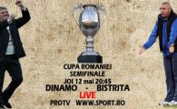 
	Steaua e in Finala Cupei si o asteapta pe Dinamo! Dinamo - Bistrita in DIRECT la PRO TV, www.sport.ro si m.sport.ro!
