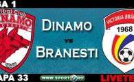 
	Dinamo este in Europa League: Dinamo 3-1 Branesti! Branesti nu a mai atacat cat timp a fost Barboianu in poarta

