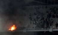 
	VIDEO: Bataie generala la Panathinaikos - Maccabi! Meciul a fost oprit de doua ori! Totul a plecat de la o petarda:
