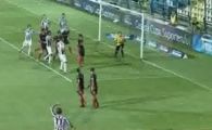 VIDEO! El e Roberto Carlos al Romaniei! Numai BARA l-a oprit sa marcheze un super gol in Cupa! Portarul a ramas masca