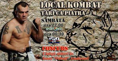 
	CONCURS! Pitbull-ul Atodiresei se bate pentru TITLUL mondial sambata! Fii alaturi de el cand isi pune centura pe umar! 
