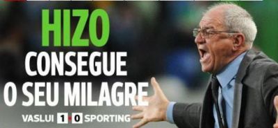 
	Portughezii isi scot palaria in fata lui Hizo: "A obtinut un miracol!" Ce scrie presa din Portugalia dupa minunea de la Piatra Neamt:
