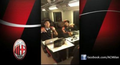 VIDEO Melodia care l-a INNEBUNIT pe Cristiano Ronaldo a ajuns si la Milan! Cum danseaza Pato, Robinho si Silva in TREN!