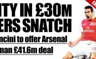 
	Manchester City viseaza la o noua NEBUNIE! Dupa Nasri si Clichy, vrea sa-l ia si pe Van Persie de la Arsenal! MEGA-AFACEREA de 85mil &euro; pe care o pregatesc seicii:
