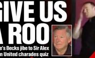 
	VIDEO GENIAL! Rooney a mimat momentul in care Sir Alex i-a spart capul lui Beckham cu gheata! Vezi super reactia lui Ferguson
