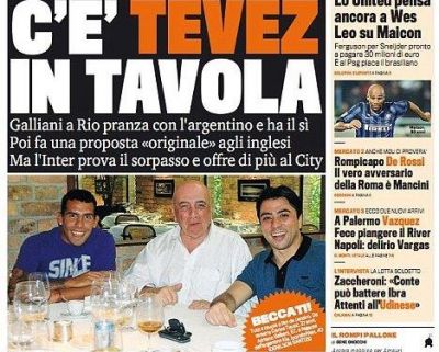 
	FOTO Intalnire de 5 stele intre Tevez si Galliani la Rio! Care e singura SANSA pentru Milan sa-l ia pe Tevez de la City!
