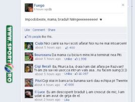 Tata Puiu ii face rime dusmanului Lucescu: "Batman a fost calcat de vatman!" :)) Scandalul de pe Facebook a plecat de la FUEGO!
Tata Puiu ii face rime dusmanului Lucescu: "Batman a fost calcat de vatman!" :)) Scandalul de pe Facebook a plecat de la FUEGO!