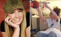 
	Imagini cutremuratoare cu un caz unic in istorie: o jucatoare de baschet inca poate sa arunce la cos desi e in COMA pe patul de spital
