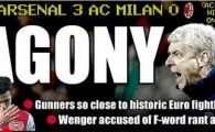 
	SCANDAL dupa ce Arsenal a ratat revenirea secolului! Wenger a urlat dupa meci: "A f***ing disgrace!" Acuzele dure catre arbitru, UEFA si Milan:
