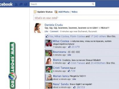 Cruduta si Mihai Costea plang impreuna pe "Facebook", Iancu i-a sfatuit sa mearga la TAS! "Bravo, Gigi, i-ai regulat!" :)
Cruduta si Mihai Costea plang impreuna pe "Facebook", Iancu i-a sfatuit sa mearga la TAS! "Bravo, Gigi, i-ai regulat!" :)