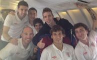 
	Delegatia lui Bilbao a inceput deja FIESTA! Bascii au baut 200 de sticle de sampanie in avion! Cate vor sa bea daca vor CASTIGA Europa League!
