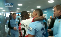 
	VIDEO: Jucatorii lui QPR se bucura alaturi de cei de la City, Toure fuge ca NEBUNUL intr-un picior pe holuri! Imagini UNICE de pe tunelul stadionului Etihad:
