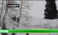 Cei care se dau cu snowmobilul trebuie sa fie foarte atenti la cel mai neasteptat pericol! Un american era s-o incurce rau de tot! VIDEO