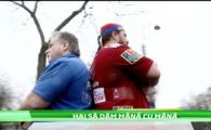 VIDEO Valahu se bate cu Obelix din Franta! Intalnire de SENZATIE sub Arcul de Triumf! Cum s-au amenintat cei doi: